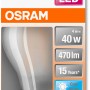 Osram LED E27 Leuchtmittel in Glühlampenform, 4W, 470 Lumen, neutralweiß.