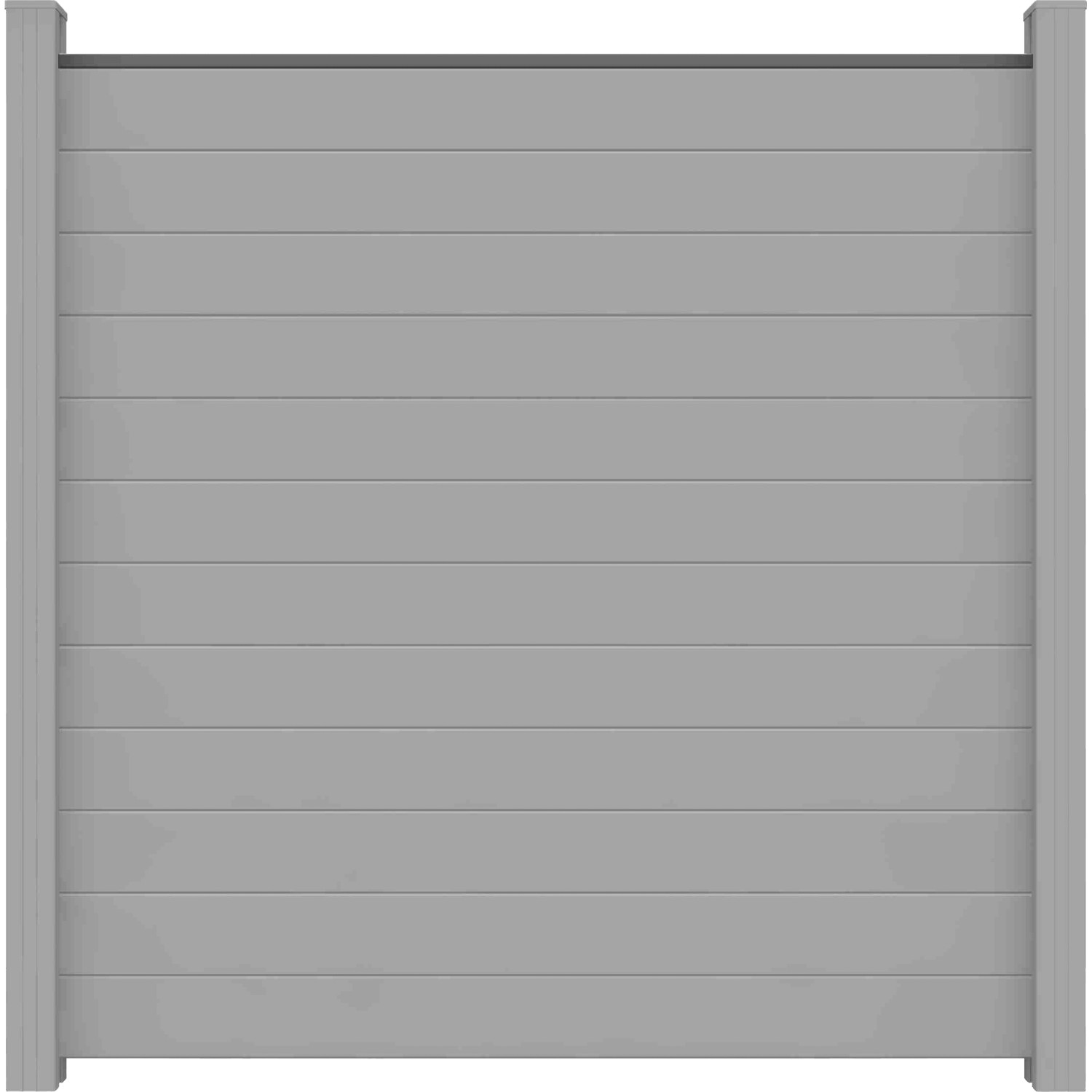 GroJa Lumino Steckzaun Quadratisch Silbergrau 180 cm x 180 cm x 2 cm