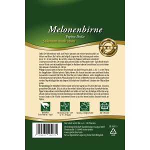 Samenpackung Quedlinburger Melonenbirne Pepino Dulce, Gemüsesamen für fruchtig-aromatische Früchte.