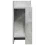 Betongrauer vidaXL Beistelltisch mit 2 Ablagen, 25,5x27x60 cm.