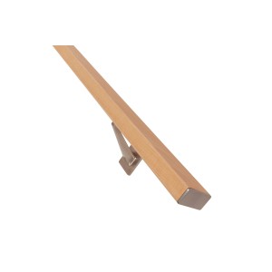 Treba Handlauf-Set CubeRail HC2 Buche roh mit Edelstahl-Halterung.