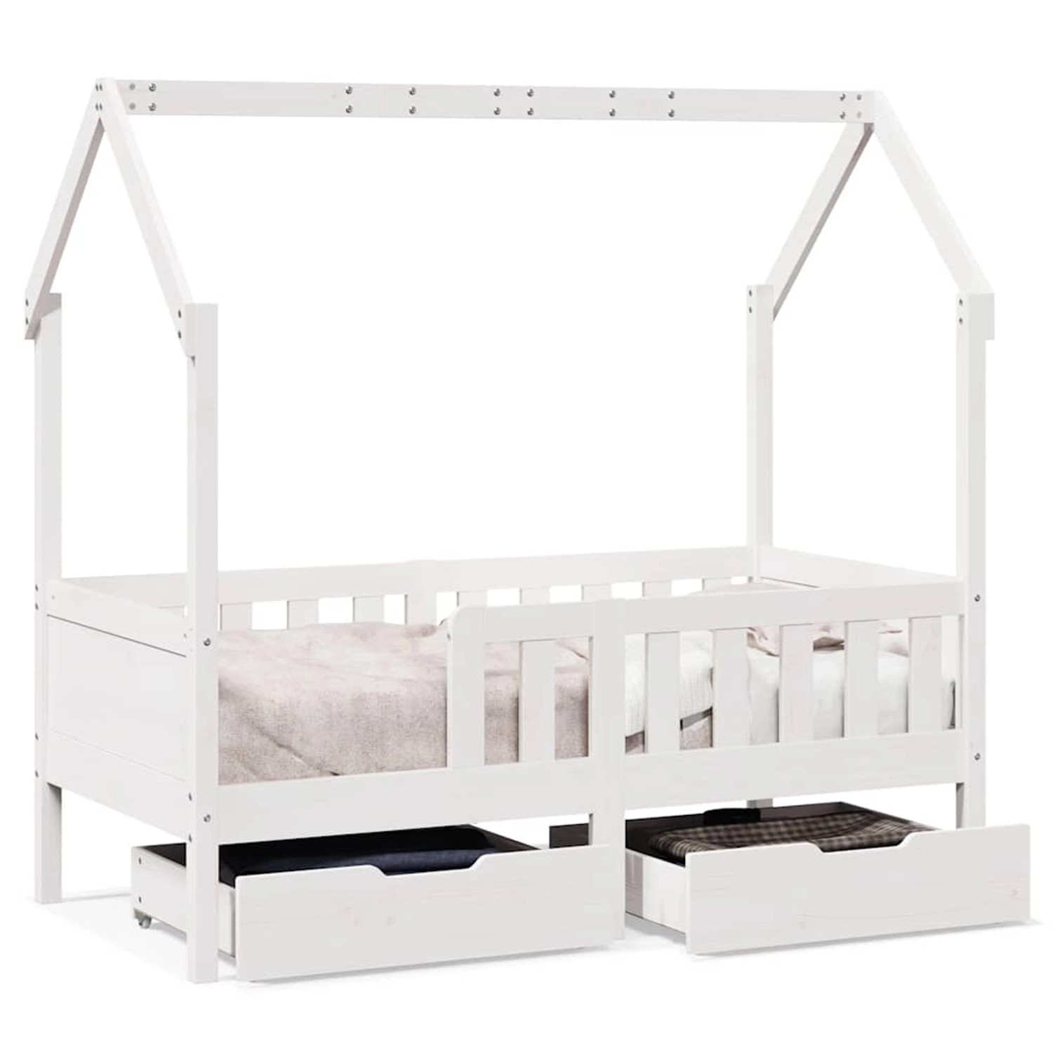 vidaXL Kinderbett mit Schubladen 80x170 cm Massivholz Kiefer 3302042 günstig online kaufen