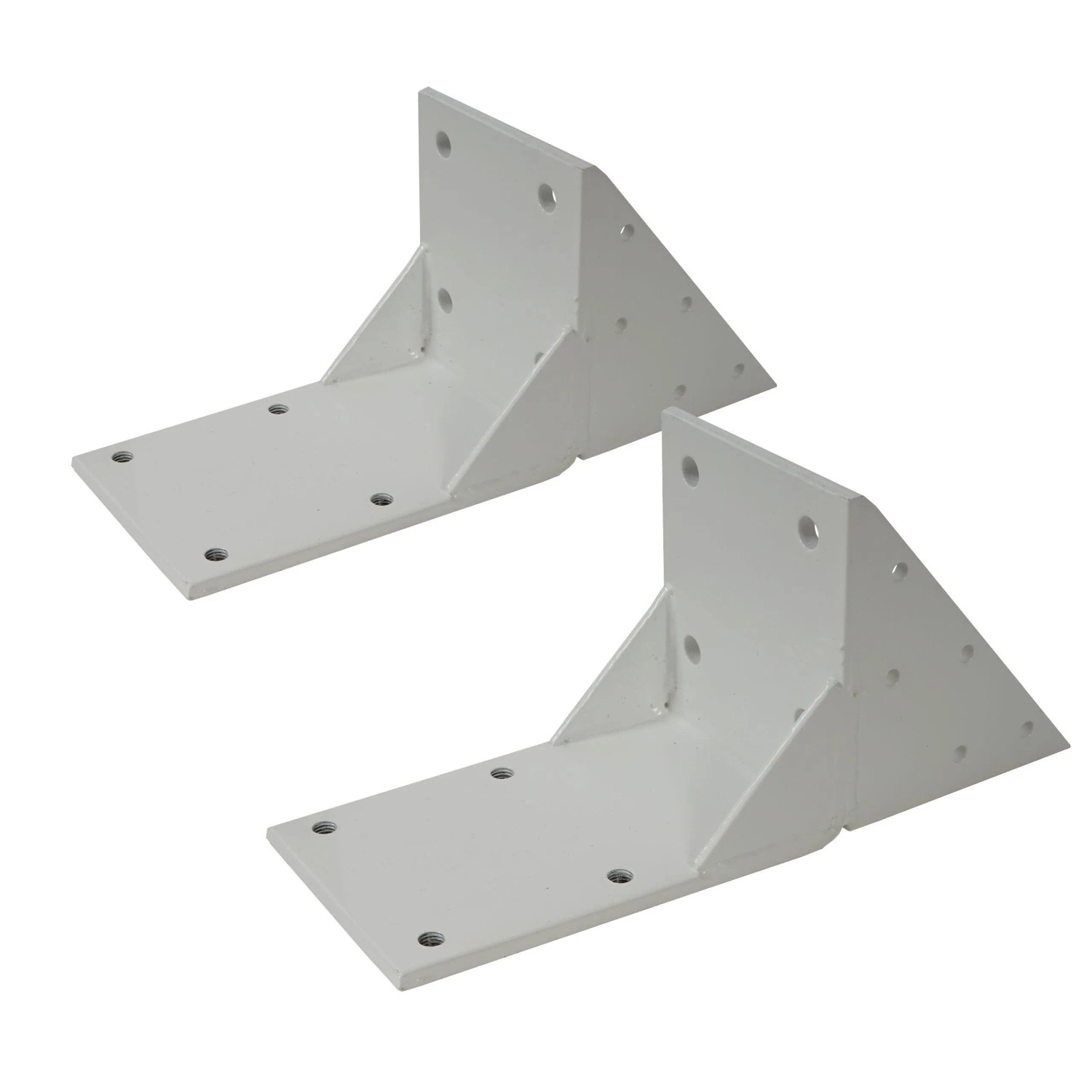 MCW 2er-Set Dachsparrenadapter für Kassetten-Markise H122 H123 Dachsparren Halterung Adapter Weiß