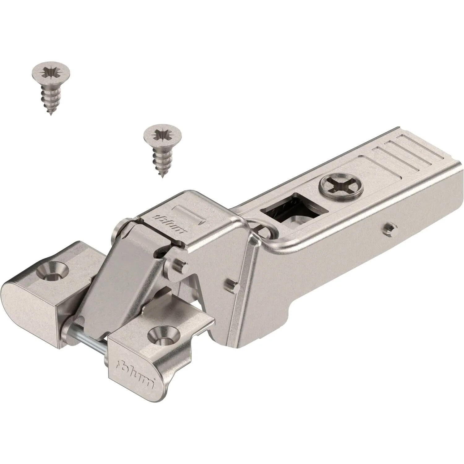 Blum Alurahmenscharnier Clip top 95 Grad 9,5 mm Gekröpft mit Feder und Schrauben