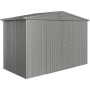 Biohort Metall-Gerätehaus Europa, Quarzgrau-Metallic, 4,6 m².