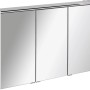 Fackelmann Spiegelschrank Denver, 110 cm, weiß, mit drei Spiegeltüren und Softclose.