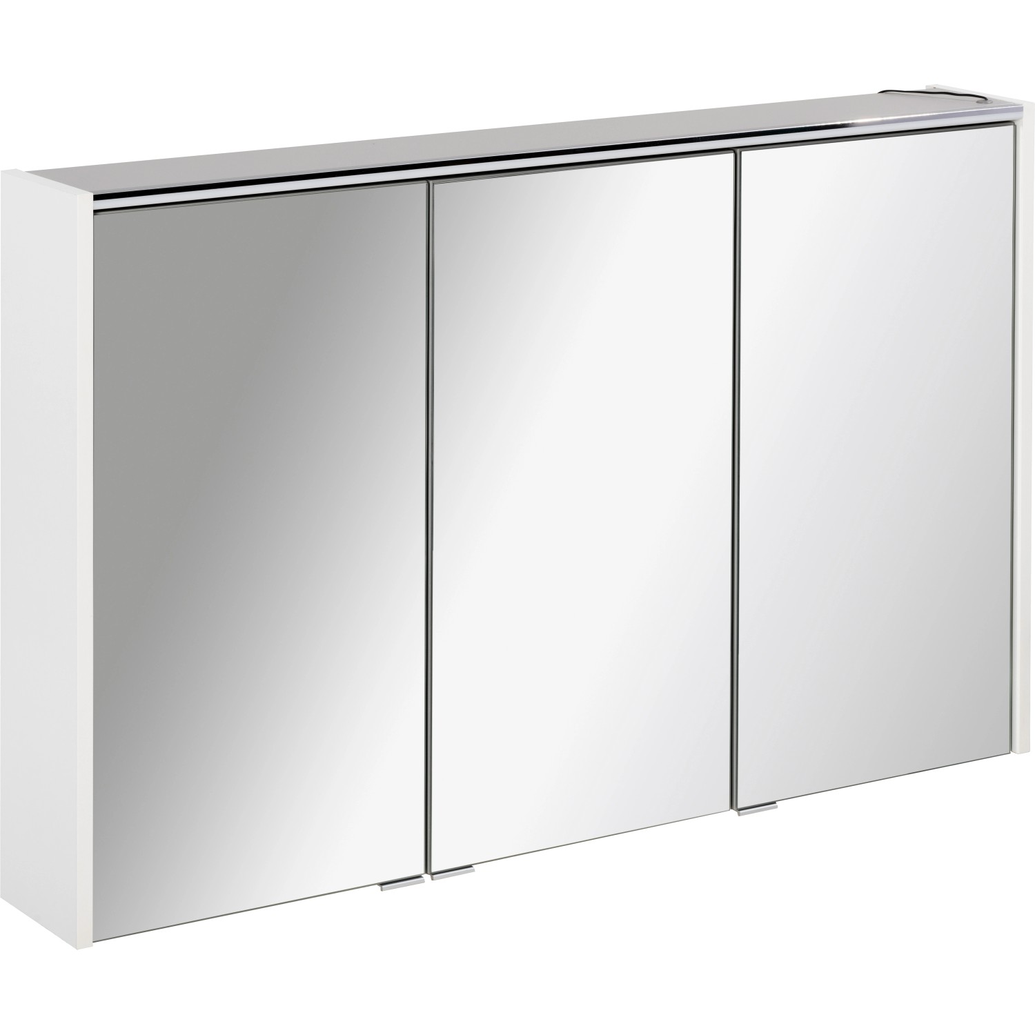 Fackelmann Spiegelschrank Denver Weiß 110 cm mit Softclose Türen