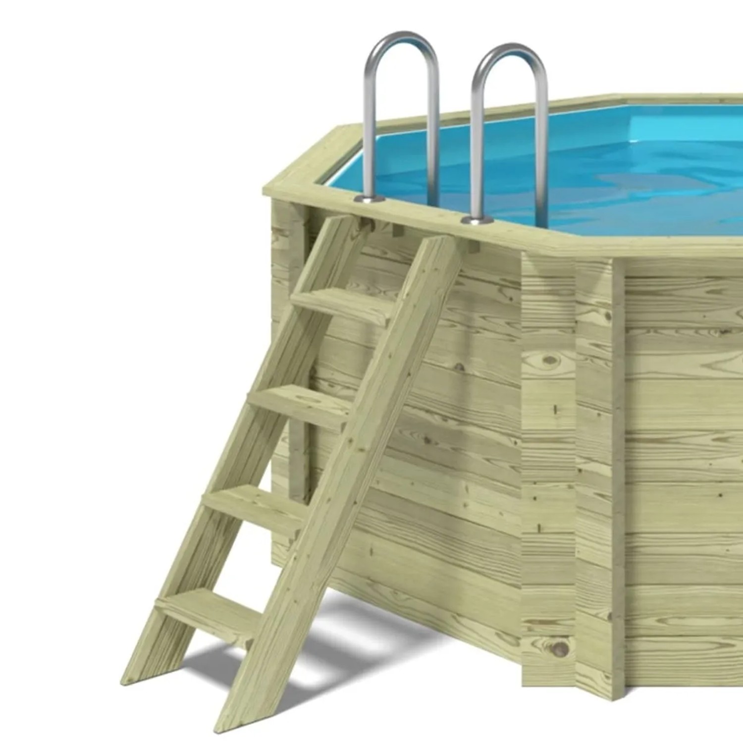 ALTANKA Holzpool Nemo 7,3x3,97 Höhe 1,45 m auf Rahmen ohne Betonierung BAS7305OSPU_8