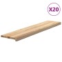 vidaXL Treppenstufen 20 Stk Unbehandelt 120x25x2 cm Massivholz Eiche 3282946_3