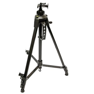 Schwarze, höhenverstellbare Aluminium Staffelei von eyepower, ca. 58x160cm.