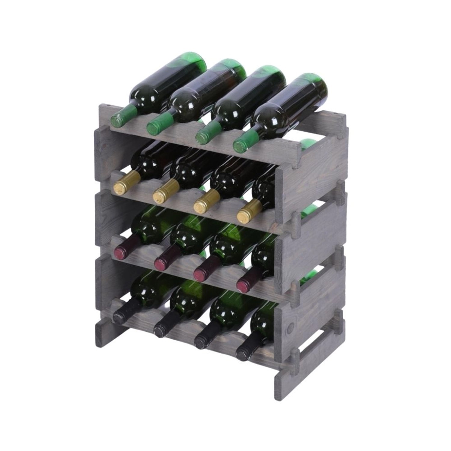 PROREGAL Weinregal VINOTECA FLEX PRO HxBxT 51x46x28cm 16 Flaschen Auf 4 Ebe günstig online kaufen