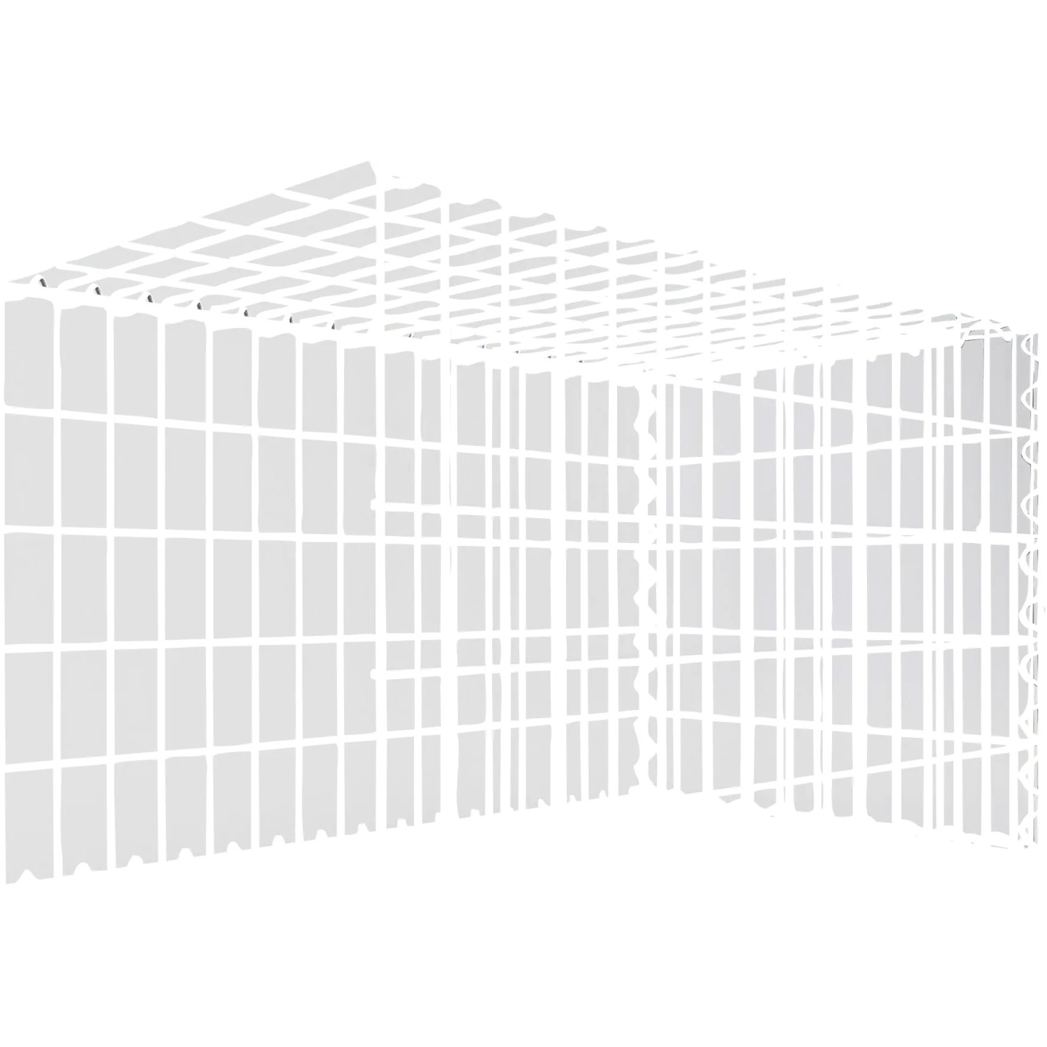 Gabiona Gabione-Anbaukorb Typ 2 50 x 80 x 50 cm Maschenw 5 x 10 cm
