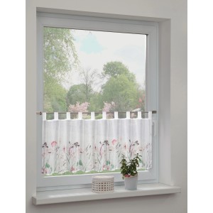 Sehlbach Bistrogardine Summer Meadow mit Blumenmuster am Fenster.