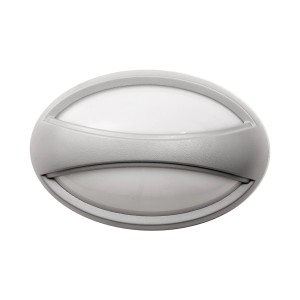 Graue LED-Wand- und Deckenleuchte Kjell für den Außenbereich, 10x18,2x12,2 cm.