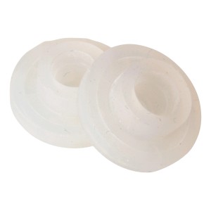 aquaSu Wasserspareinsätze, 2er Set, für Handbrause, weiß, aus Kunststoff.