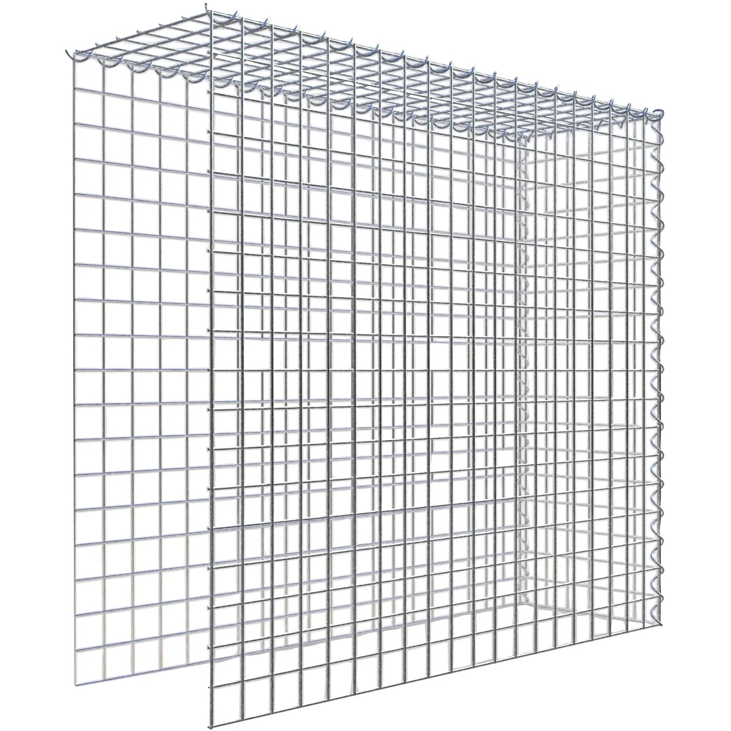 Gabiona Gabione-Anbaukorb Typ 4 90 x 100 x 30 cm Maschenw 5 x 5 cm