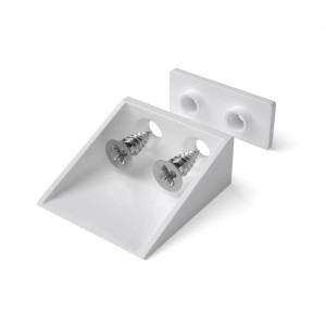 Bauheld Rollladen Anschlagwinkel 40mm Weiß 8 Stück