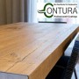 Geölte Holzplatte in Havanna mit Contura Hartwachsöl Colorline. Holzöl für Möbel und Parkett.