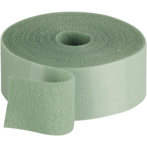 Fix-o-moll Klett-Binder, Grün, 5m Rolle, wiederverwendbar zur Pflanzenbefestigung.