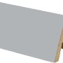Moderne, anthrazitfarbene Sockelleiste aus MDF, 18x39x2400 mm.