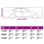 vidaXL Autoabdeckung XL, grau/silbern, für Limousine. Hagelschutz, Maße: 535x188x118cm.