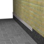 Alu Kappleiste, 56mm, zur Dachblech-Montage am Mauerwerk.