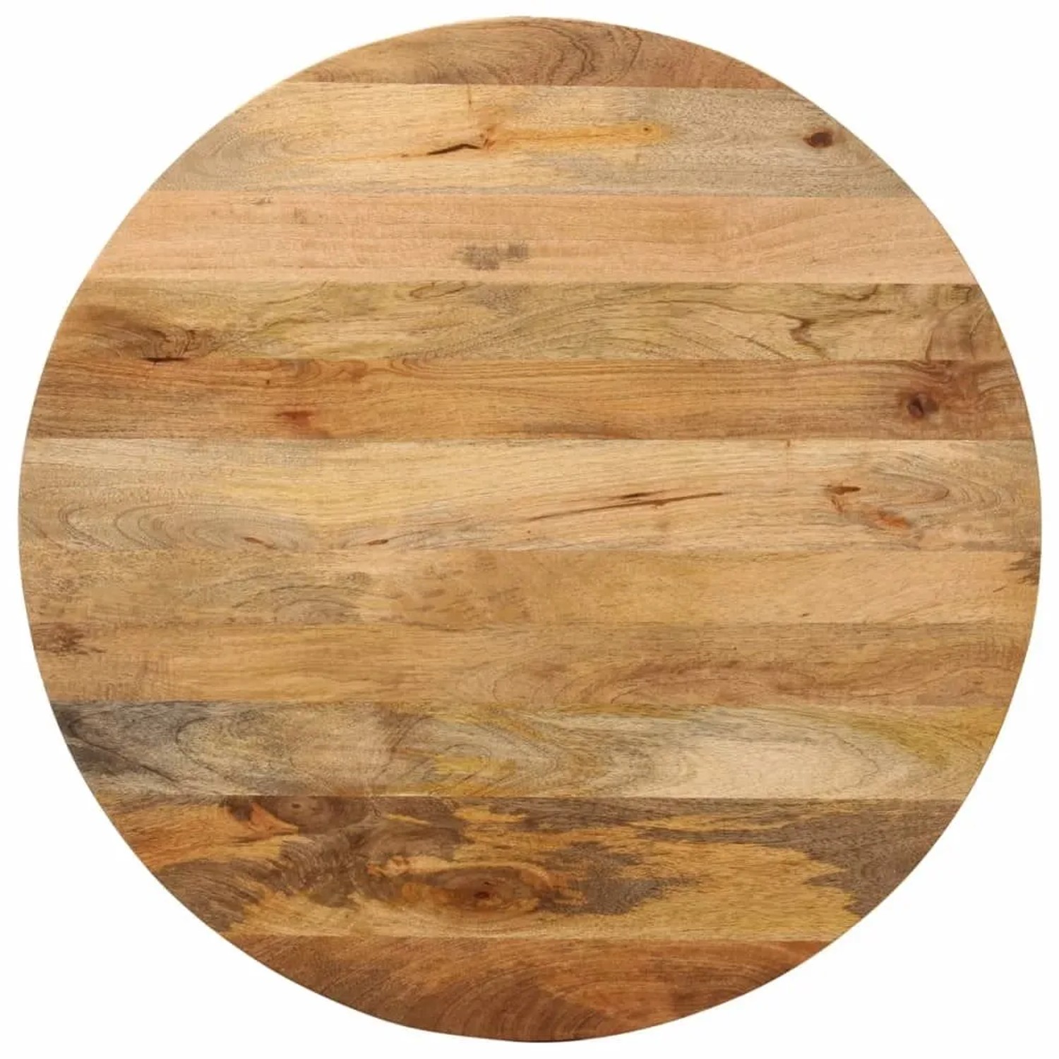 vidaXL Tischplatte Ø 90x3,8 cm Rund Massivholz Mango 370069