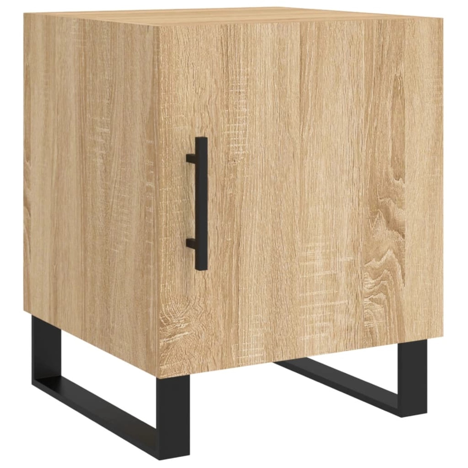 vidaXL Nachttisch Sonoma-Eiche 40x40x50 cm Holzwerkstoff Modell 1 günstig online kaufen