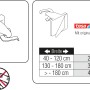 Gardinia Klebeträger Set für Jalousien, zur einfachen Montage ohne Bohren.