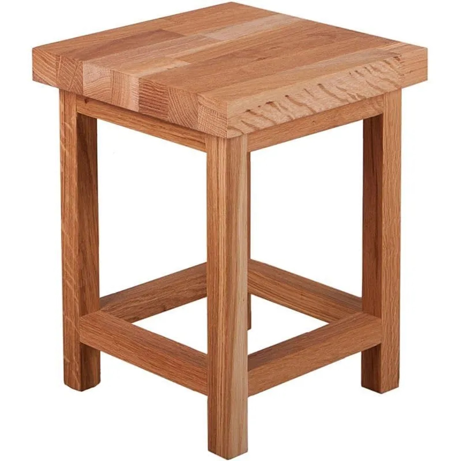 DELUKE Blumenständer MAX Platte 4cm Eiche 30x30x40cm Pflanzenständer Pflanzenregal Pflanzenhocker