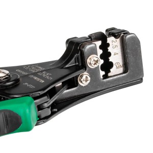 hb-digital Abisolierzange für Solarkabel 2,5-6mm² mit grünem Griff für einfache Anwendung.