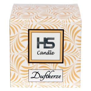 HS Candle Duftkerze Weihnachten Creme Bonbon im dekorierten Karton.