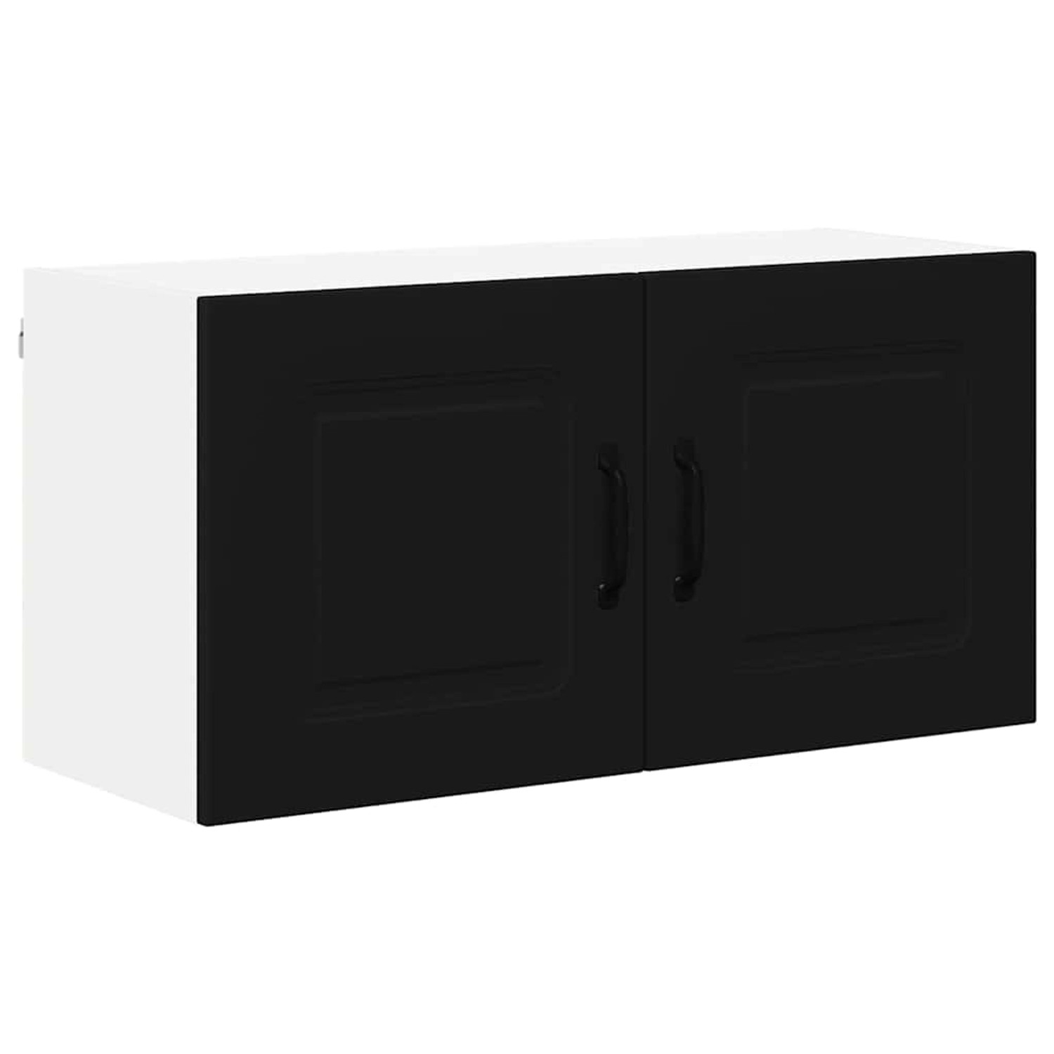 vidaXL Küchenwandschrank mit Tür Schwarz 80 x 31 x 40 cm Holzwerkstoff 8845 günstig online kaufen
