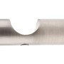 Mydeco Gardinenstangen-Halterung, 2-läufig, Edelstahl-Optik, für 2 cm Stangen.
