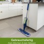 Bona Premium Spray Mop für Hartböden mit Kartusche, blau. Ideal zur Reinigung von Fliesen, Laminat und Vinyl.