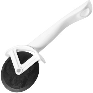 Fackelmann Pizzaschneider Arcadalina, schwarz-weißer Küchenhelfer mit Rollmesser.