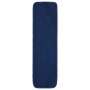 Marineblaue rechteckige Stufenmatte (20x75 cm) aus PP mit weicher Oberfläche und abgerundeten Ecken.