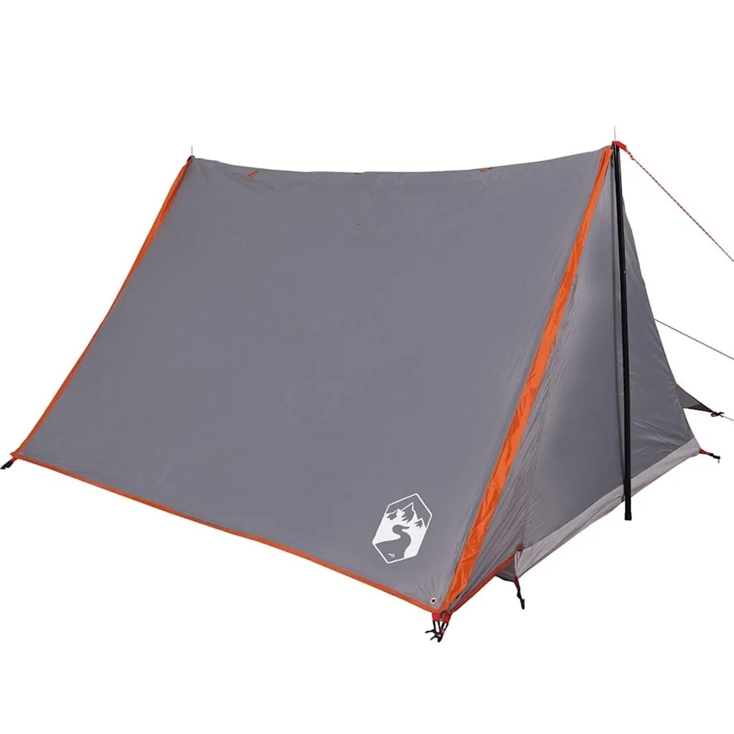 vidaXL Campingzelt 2 Personen Grau und Orange Wasserfest 94531 günstig online kaufen