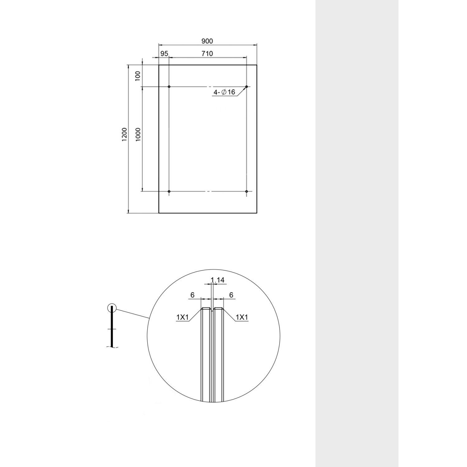 Glaszentrum Hagen - Typ/L 120x90cm Glasvordach Vordach VSG - Milchglas_3