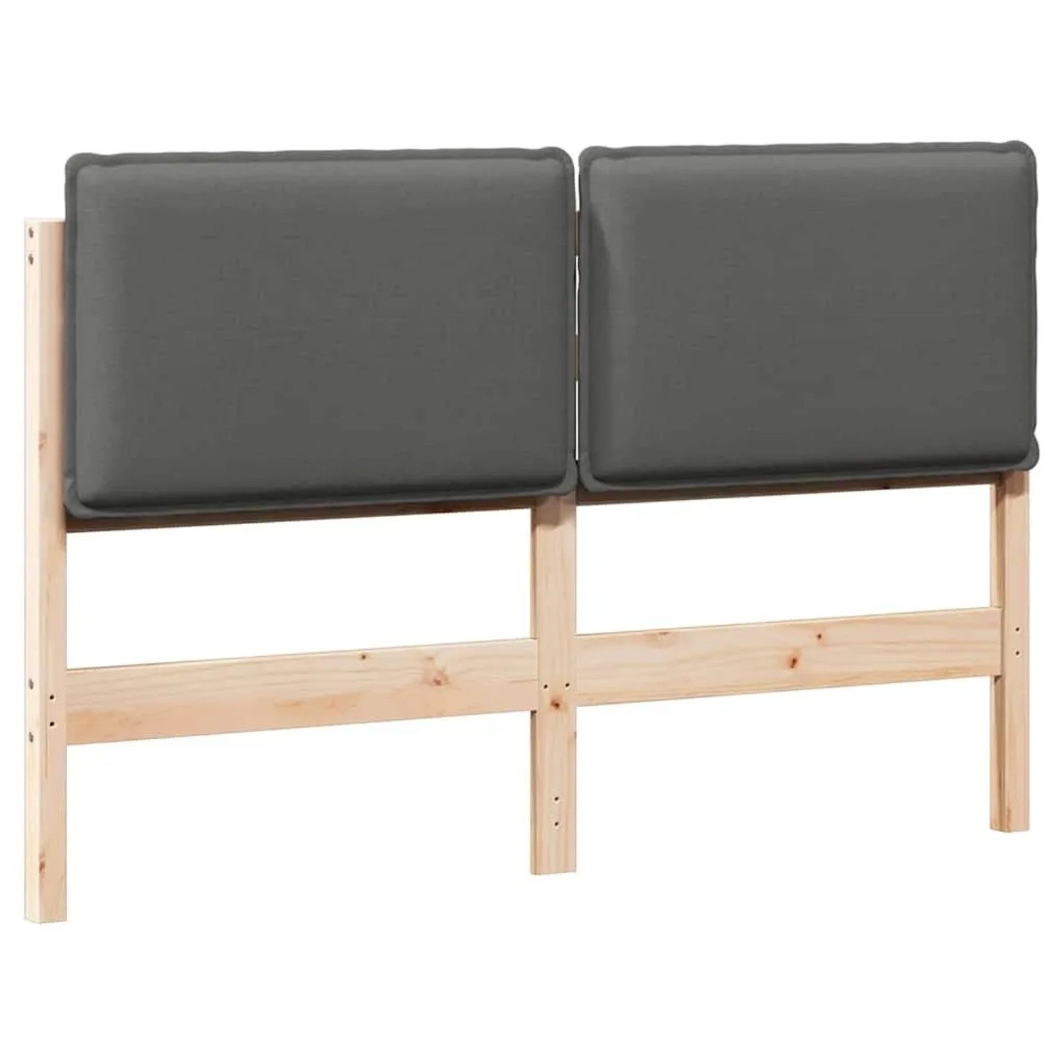 vidaXL Gepolstertes Kopfteil Natur und Hellgrau 140 cm 880013