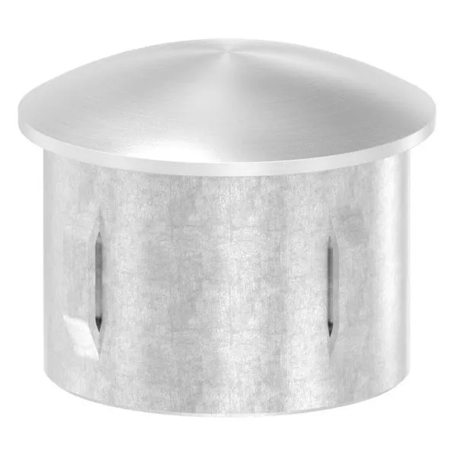 FeNau Einsteckkappe V2A Edelstahl Für Rohr Ø 42,4 mm Wandstärke 2,0-2,5 mm Gewölbt
