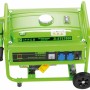 Grünes Zipper Notstromaggregat ZI-STE2800 mit 2,8 kW Leistung und Rädern.