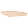 vidaXL Holzbett mit LED, 120x200 cm, Kiefer massiv, unbehandelt.