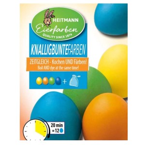 Brauns-Heitmann Eierfarben Knalligbunt mit 4 Farben zum Ostereier färben.