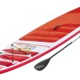 Bestway Hydro-Force SUP Fast Touring Board-Set mit Paddel, rot-weiß, ideal für Touren.
