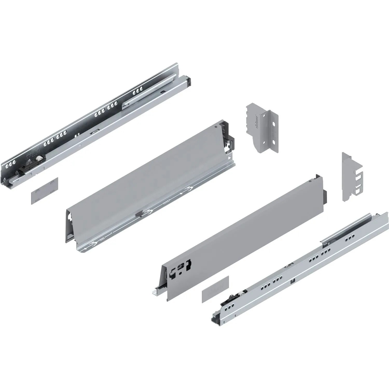 Blum Tandembox antaro M Vollauszug Blumotion 450 mm 30 kg Grau