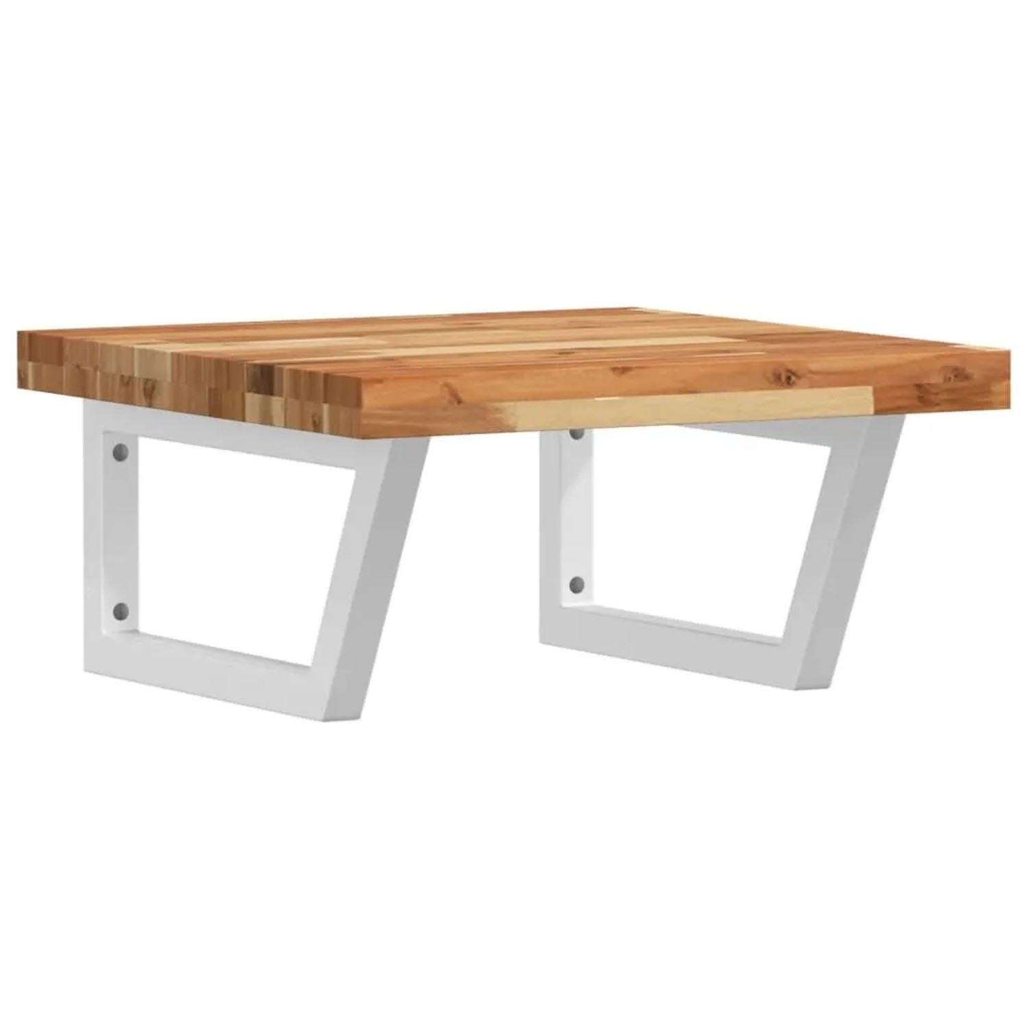 vidaXL Waschbeckenregal Wandmontage Stahl und Akazienholz 3302774