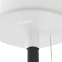 Detailaufnahme der EGLO MONTAPALMA-L Solar-Stehleuchte in Weiß-Schwarz mit Zugschalter.