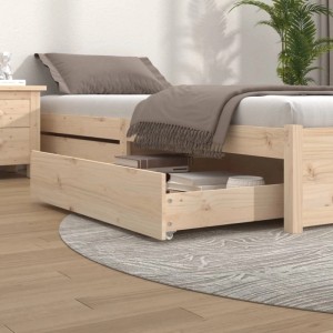 vidaXL Bettschubladen aus Kiefernholz, 2er-Set für zusätzlichen Stauraum unter dem Bett.