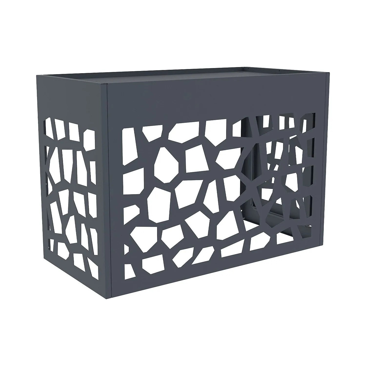 Vente-unique Abdeckung Für Klimagerät Kazoma Anthrazitgrau 100 cm_5